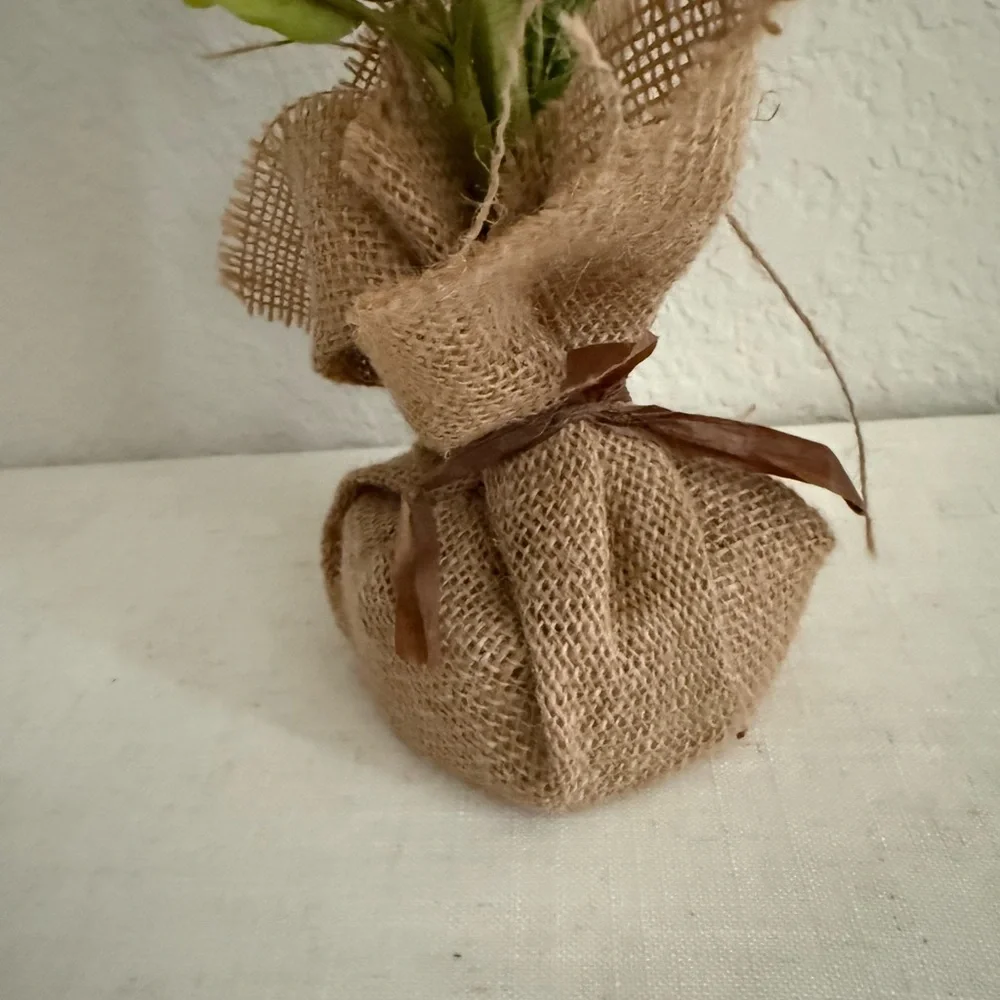 Colorful Easter egg tree Arrangement in Burlap Wrap